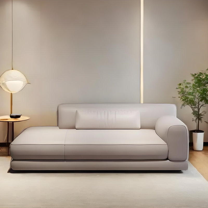 Comfortable simple leisure modern chaise lounge, Off White, Right Hand Facing