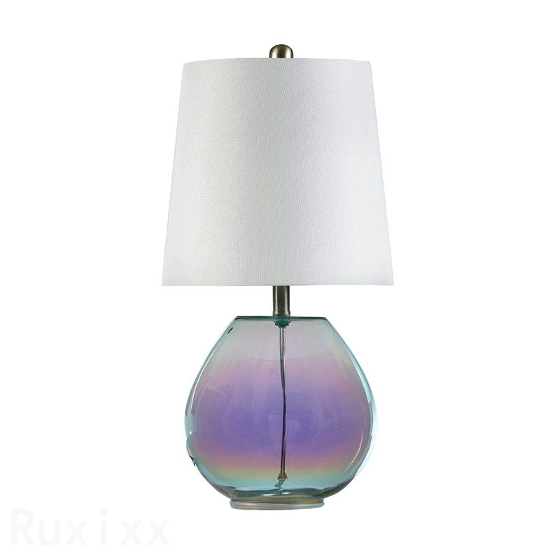 Lampe de table en verre