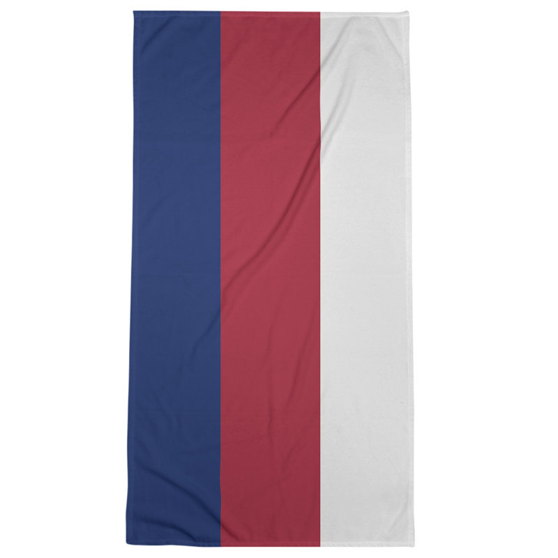 Bath Towel, Red Accent