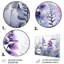 Ferns Violet Dream II Plants & Flowers Wall Decor on Metal