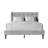 Glam Wingback Platform Bed-15261877-15261873