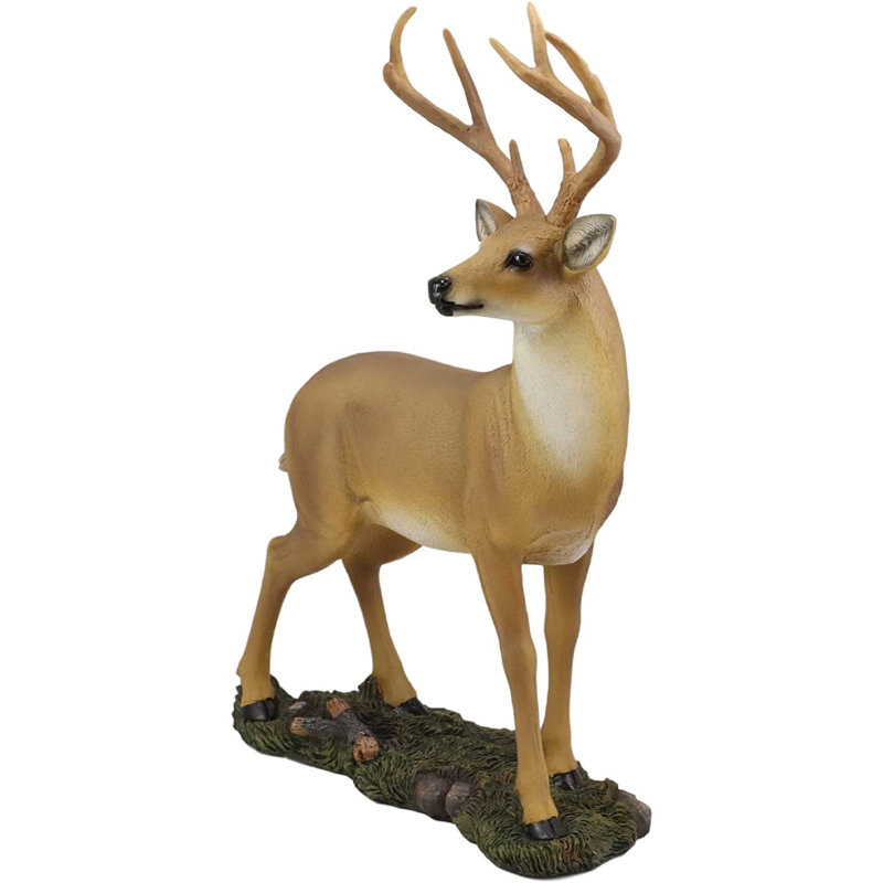 Carbon Whitetail Deer Outdoor Statue