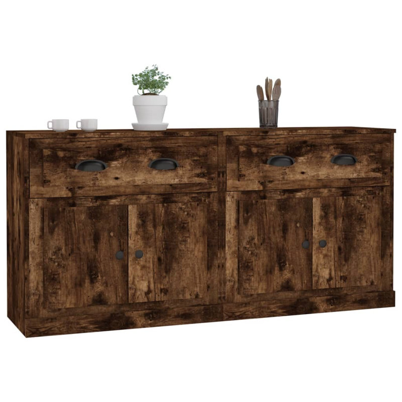 Huya Display Cabinet, Smoked Oak