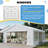 20 ft. W x 20 ft. D Outdoor Galvanized Steel Party Tent with Storage bags and 4 Sandbags-123018352