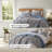 Boho Reversible Quilt Bedding Set, Polyester Comfort, All-season Use