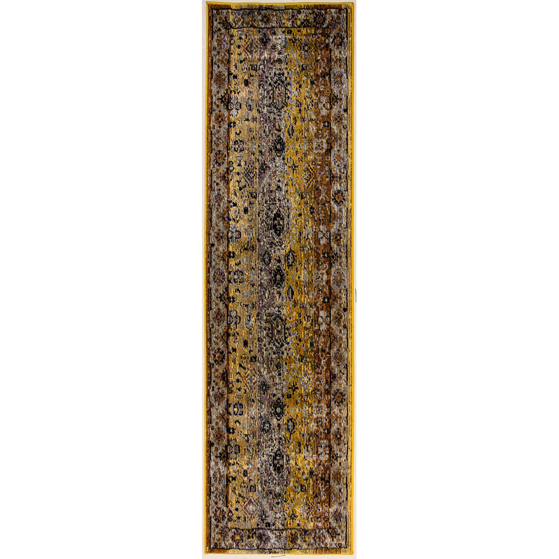 Tapis brun clair Lawnmont, Tapis de couloir 2 pi 2 po x 11 pi