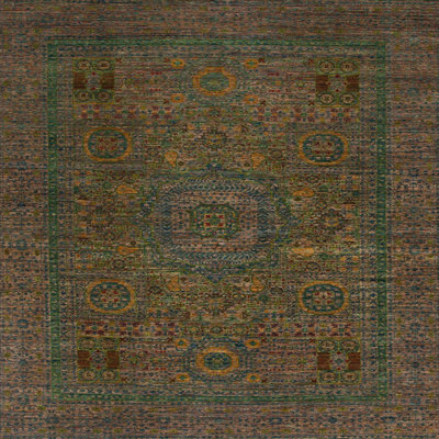 Tapis décoratif multicolore à motif abstrait