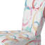 Chaise d'appoint en velours bleu et brun