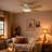 42" 5 - Blade Flush Mount Low Profile Small Room Ceiling Fan with Adjustable RGB Light and Remote-1371265474