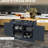 Dark Gray Rolling Kitchen Island With Counter Alterability - 2 Drawers, Adjustable Shelves For Management In Leaf Dining