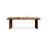 Nut-brown Rectangular Solid Wood Dining Table-1968567780