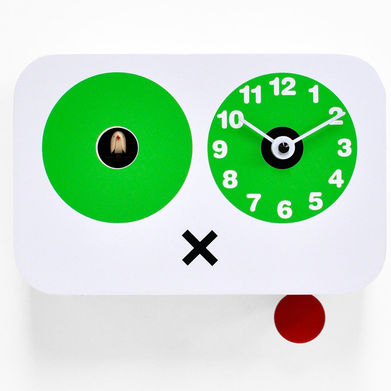 Salinas Wood Wall Clock, White