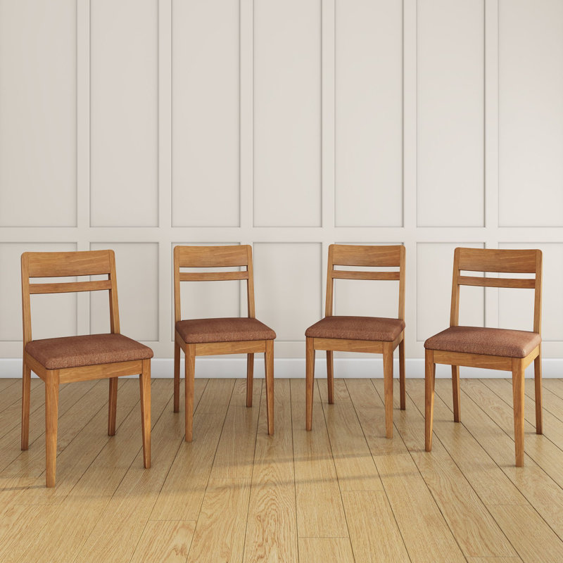Chaise rembourrée Crew (paquet de 4), pacane / café, Pacane / café, 4