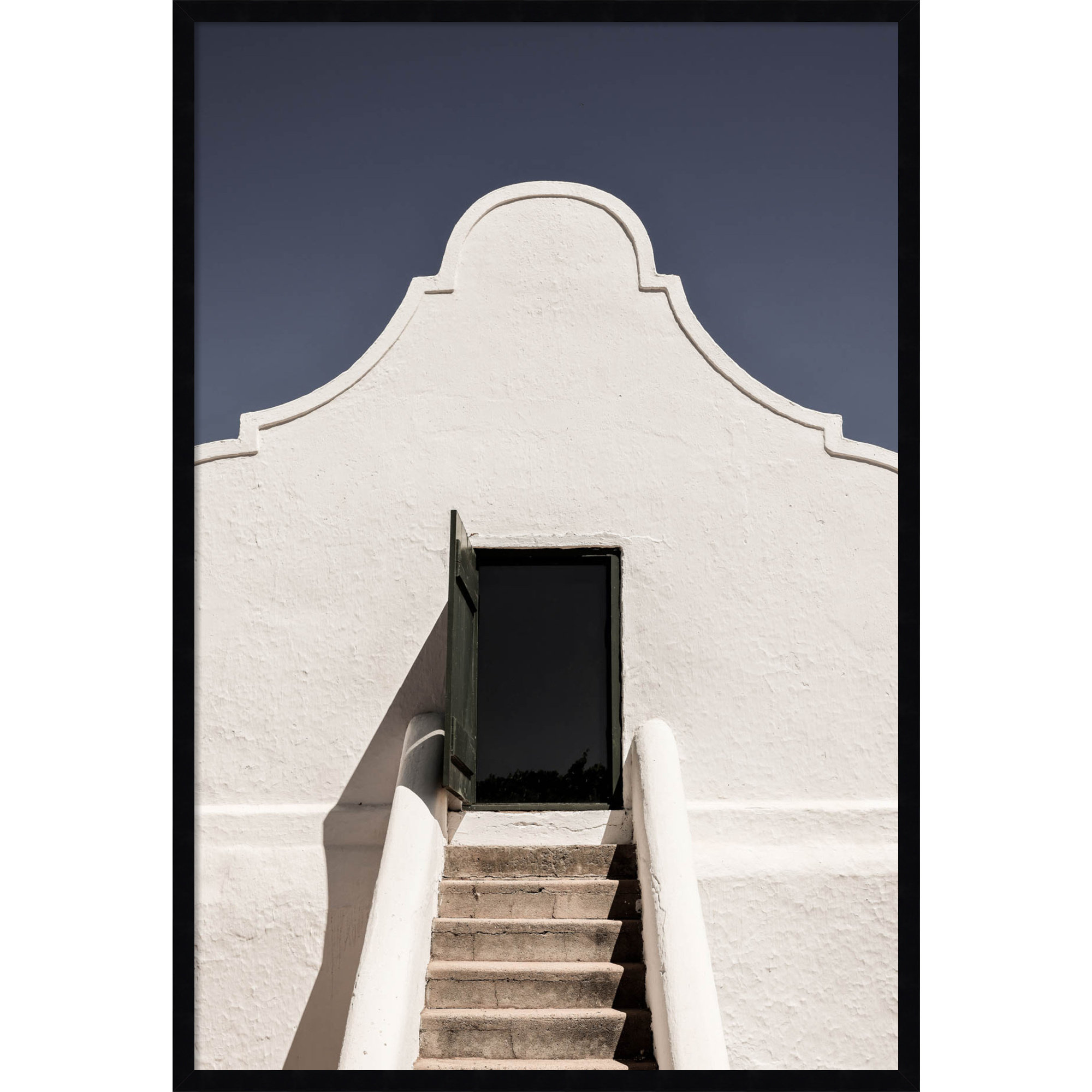 Cape Dutch by Shot by Clint Wood Framed Wall Art Print, 41" H x 28" W, Black