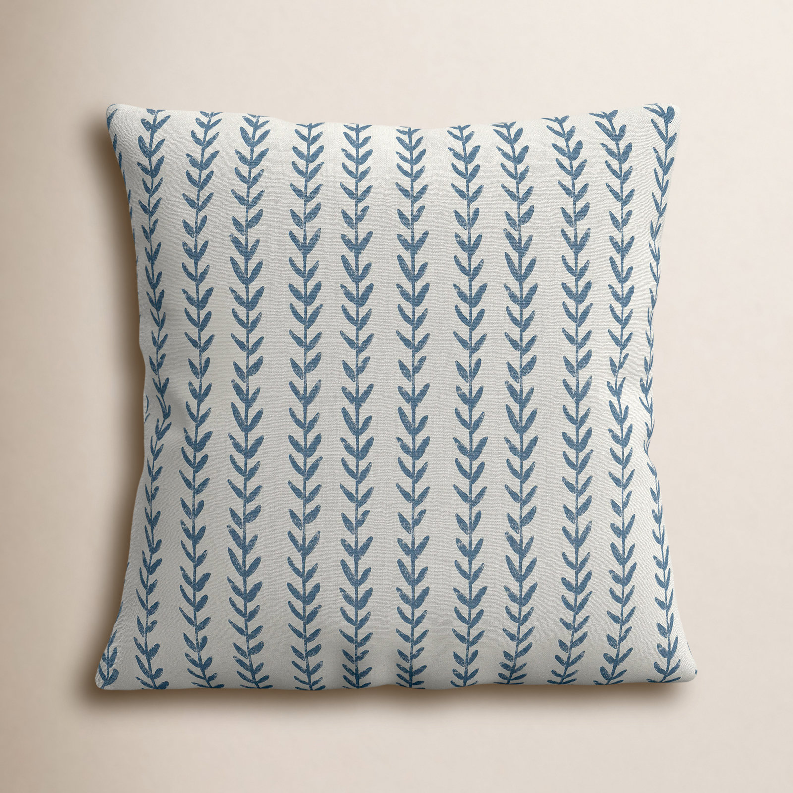 Zoey Floral Linen Pillow Cover, 18" x 18", Polyester