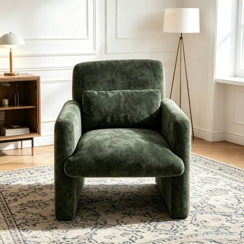 Chaise d'appoint moderne, Antique Green