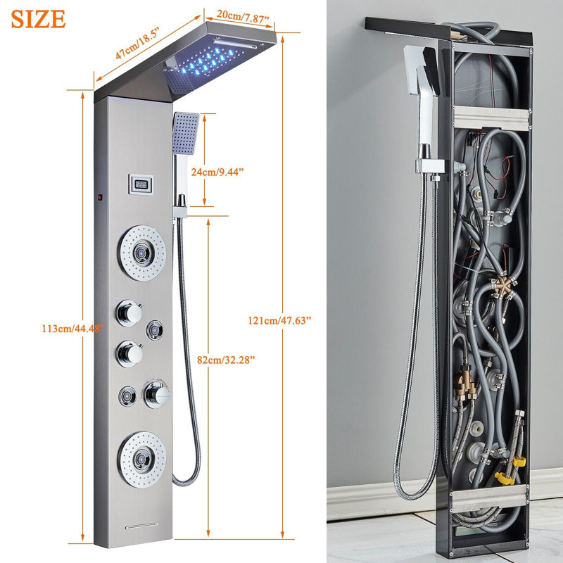Angelica Shower Tower Panel