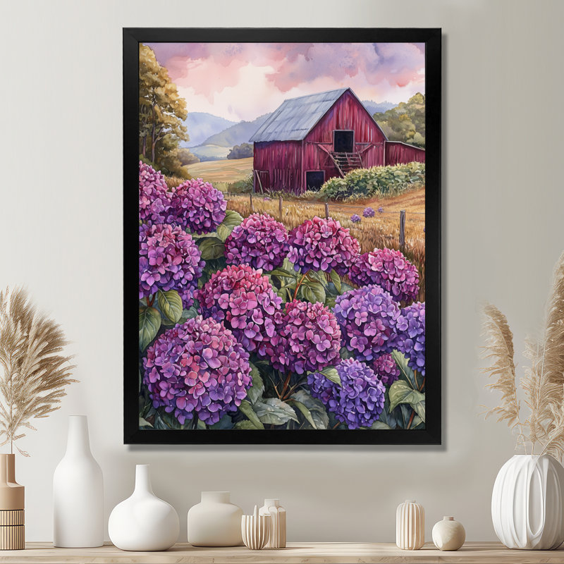 Impressions murales sur papier à fleurs, H 32 po x l 24 po, Noir, noir, noir, noir, Reproduction encadrée d'une seule photo