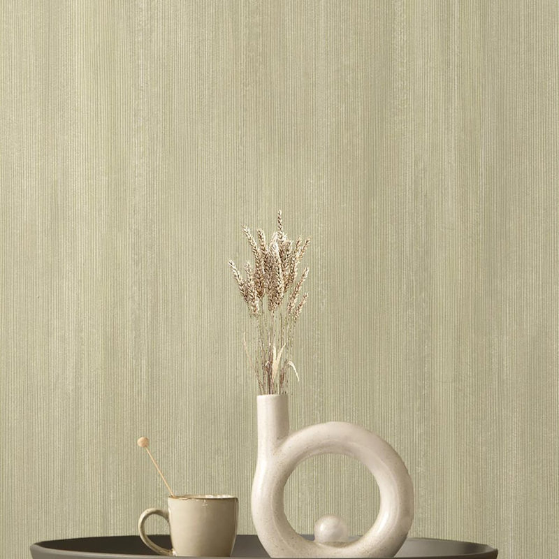 Synergy Stripe Texture Wallpaper Roll, Green