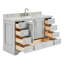 Meuble-lavabo simple avec plateau Abshire 55-93359330