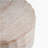 Outdoor/Indoor Lightweight Concrete Side Table,Cylinder Travertine Finish Accent Table