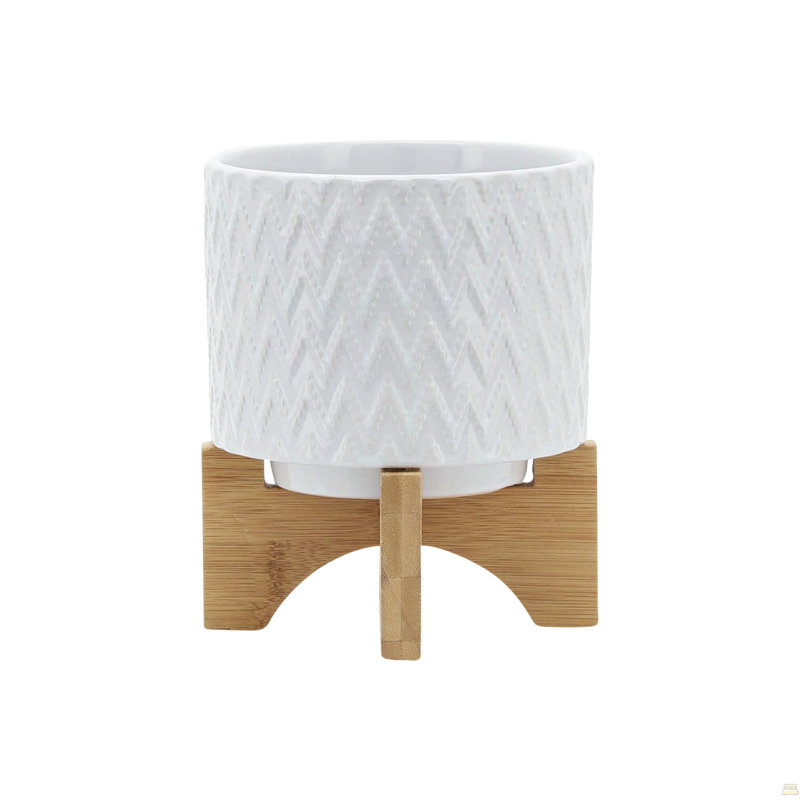 PLATEAU 5 "AVEC SUPPORT CHEVRON, BLANC