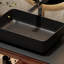 Meuble-lavabo moderne de 48 po avec lavabo simple noir, texture de bois brun avec beaucoup de rangement-1083108559-1083108553