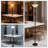 Floor Lamp With Amber Alabaster Glass Shade, 3-Way Switch, Sturdy Metal Construction For Living Room, Bedroom, And Office Lighting
