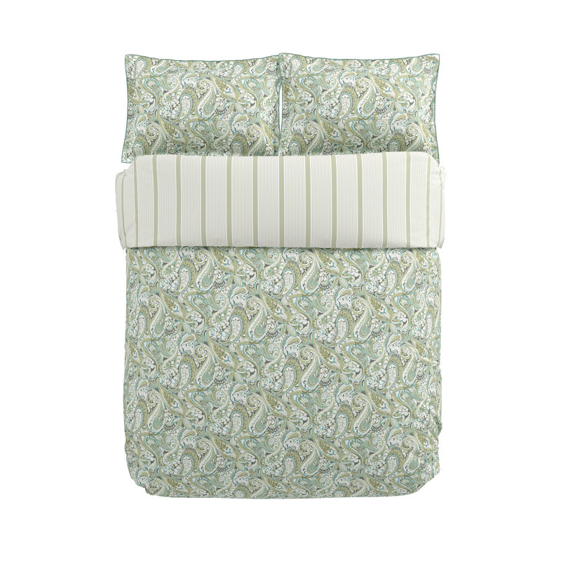 Alessie Cotton Duvet Cover Set, Super King Duvet Cover + 2 Pillowcases