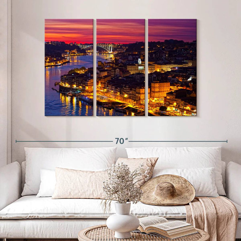 Lumières dorées Nicci Porto, H 32 po x l 50 po