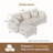 Pure Cloud 110'' Modular Cloud Sectional Sofa 3-Seat with A Storage Ottoman