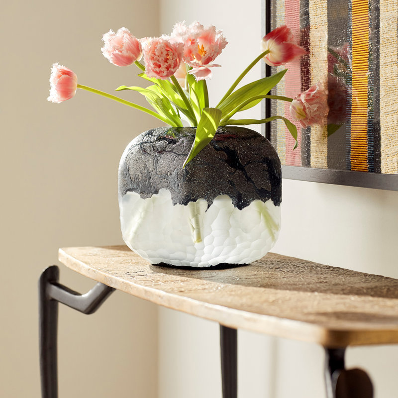 Bosco Glass Table Vase, 11" H x 7" W x 7" D