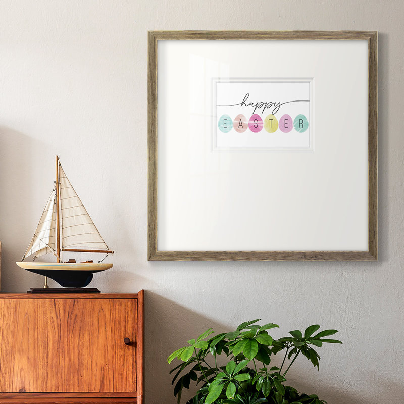 " Happy Easter ", 17" H x 17" W x 1.25" D