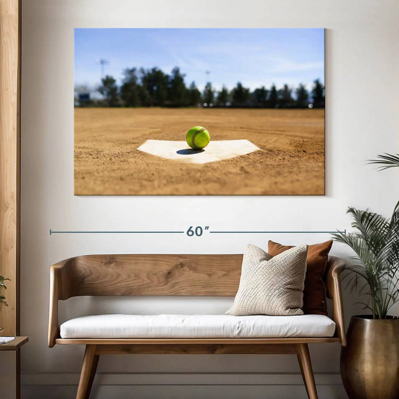 'Softball Base, 34" H x 51" W
