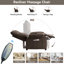 160° Recliner Chair With 8-Point Massage, Heating Function, And Side Storage Pockets.