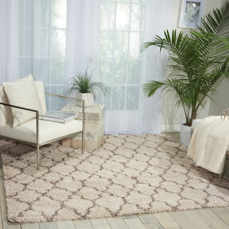 Linton Performance Geometric Indoor Rug Red Barrel Studio® Rug 