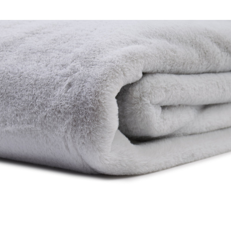 Throw Blanket, W220 x L240cm, Matt Brushed Nickel