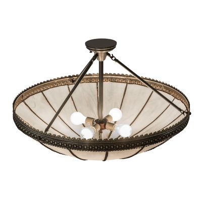 Plafonnier semi-encastré 4 lumières 30,5 po Ovando