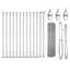 50 cm H x 2500 cm W Steel Fencing Kits Fencing