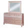 Commode double 7 tiroirs avec miroir Jakyrah