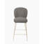 Ensemble de 2 tabourets en tissu et métal Modern