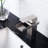 Brushed Nickel Bathroom Faucet - Single Handle, Hole For Easy Water Adjustment Control Nickel,