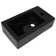 vidaXL Basin with Faucet Hole Rectangular Ceramic Black 18.1x10.0x4.7"