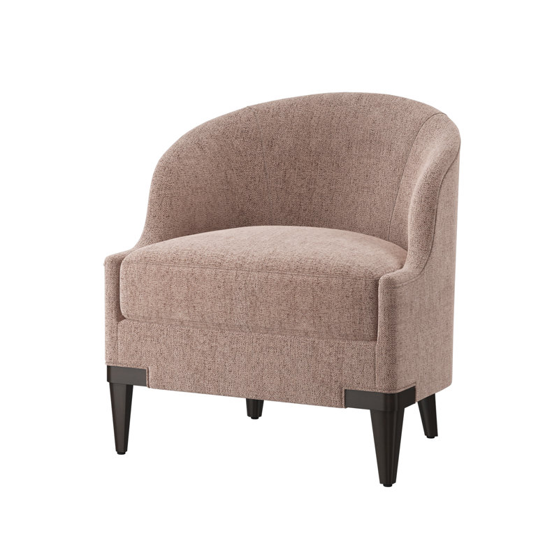Fauteuil demi-tonneau Lafayette, Expresso, Hanover Twilight (tissu performance) 1354-94