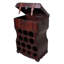 Floor Wine Bottle Rack in Dark Brown