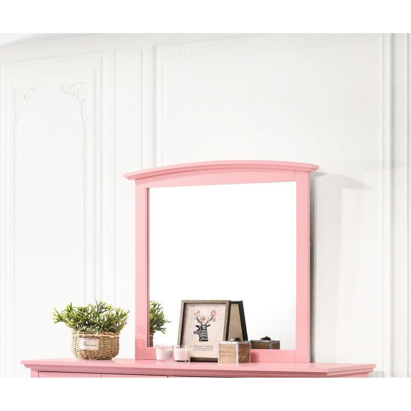 Miroir rose G5404-m de Glory Furniture, 34,49 po Hauteur, largeur 1,98, profondeur 36,96, poids industriel 20,76 lb