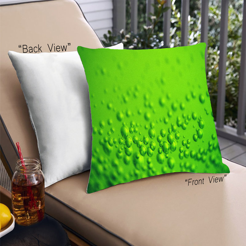 Coussin décoratif Color Focus Green 106, Microsuède