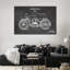 Motif rétro sur toile, brevet BW-1345943170