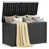 180 Gallons Water Resistant Black Resin Deck Box