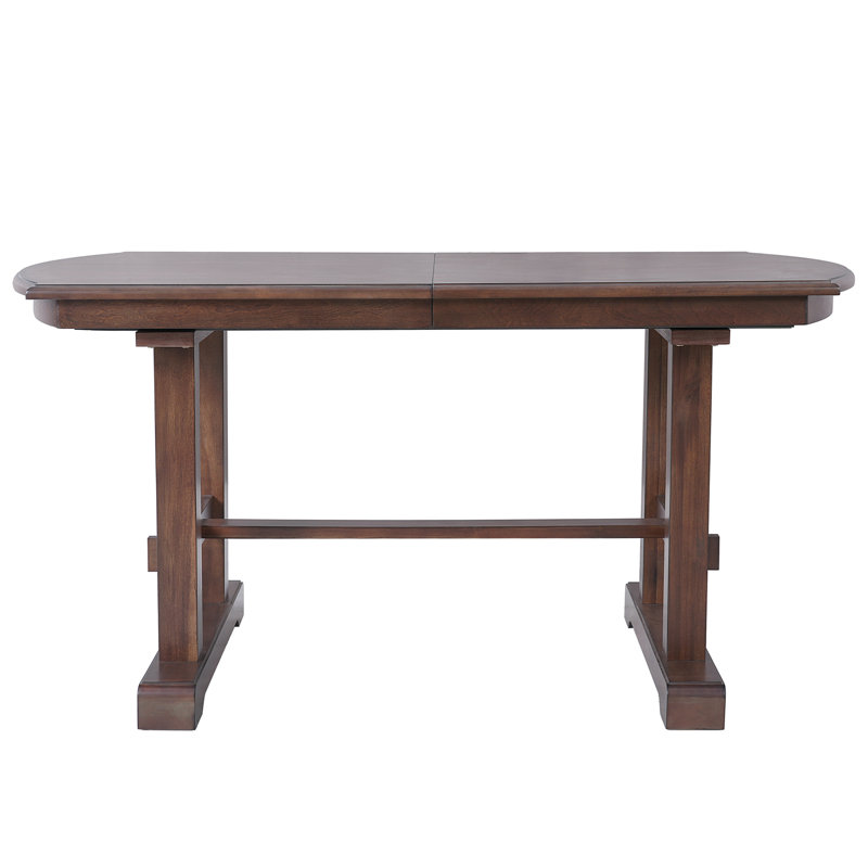 Table de salle à manger extensible de 60 à 78 po, table de cuisine en bois de ferme avec rallonge amovible, grande table extensible pour 4 à 8 personnes